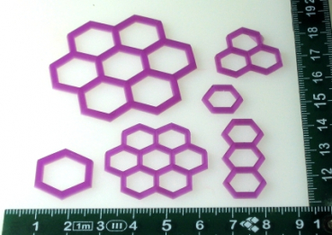 Preview: Mould for honeycomb decoration (verzier-5) Preview: Mould for honeycomb decoration (verzier-5)