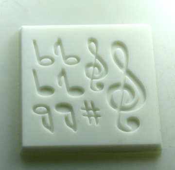 Preview: Mould for music and notes (verzier-6) Preview: Mould for music and notes (verzier-6)