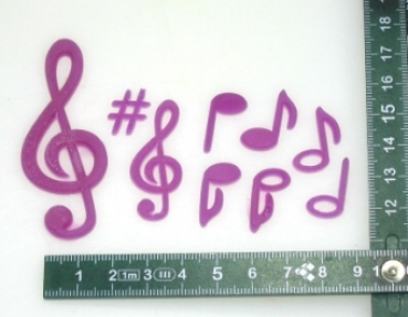 Preview: Mould for music and notes (verzier-6) Preview: Mould for music and notes (verzier-6)