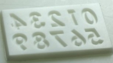 Preview: Mould for Arabic numerals (verzier-16) Preview: Mould for Arabic numerals (verzier-16)