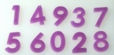 Preview: Mould for Arabic numerals (verzier-16) Preview: Mould for Arabic numerals (verzier-16)