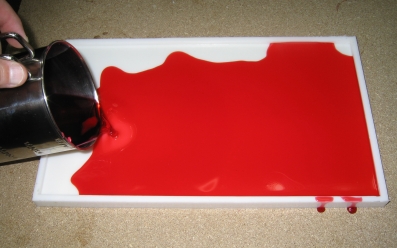 Kerzenidee Wachsplatten gießen 