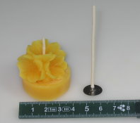 70 mm Dochte für Teelichter aus Bienenwachs mit ca. 4 cm Durchmesser
