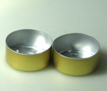 Golden Alu bowls 100 pieces (Alu-100-GOLD)