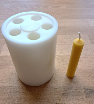 Preview: Silikonform für 5 Stabkerzen (WBK 21-115)