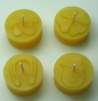 Tealight mould for 4 tealights (4 lucky symbols)  (TLF-M3)