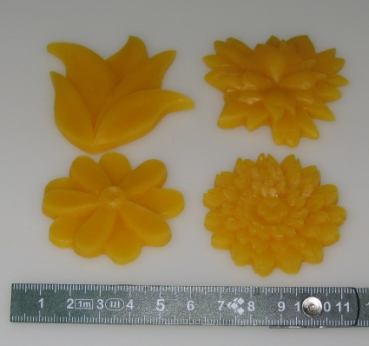 Mould for Reliefs: 4 flowers (F-AN-1)