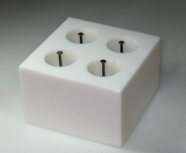 Mould for casting for 4 smooth candles (TL-hoch)