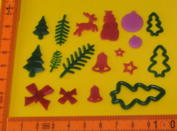 B-Ware: Gießform Weihnachtsverzierungen (verzier-10)