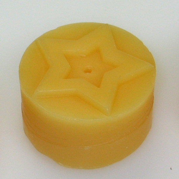 Tealight mould for 4 tealights (4 different christmas motives) - Motif: STAR  (TLF-M4)