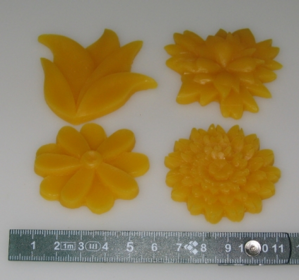 Mould for Reliefs: 4 flowers (F-AN-1)