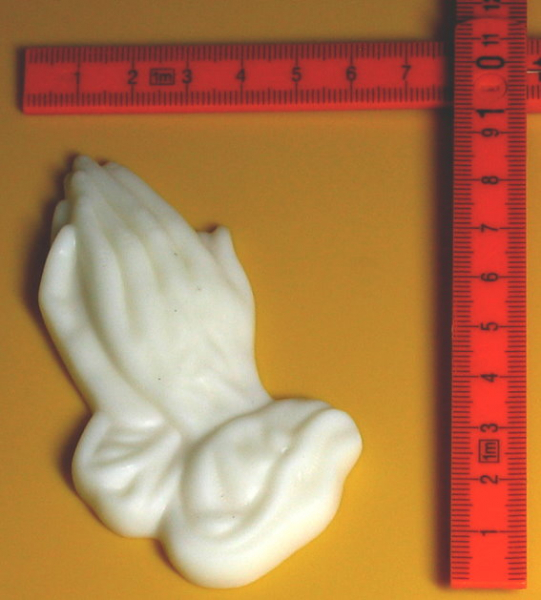 Silicone mould for shape: "The Praying Hands" (little)