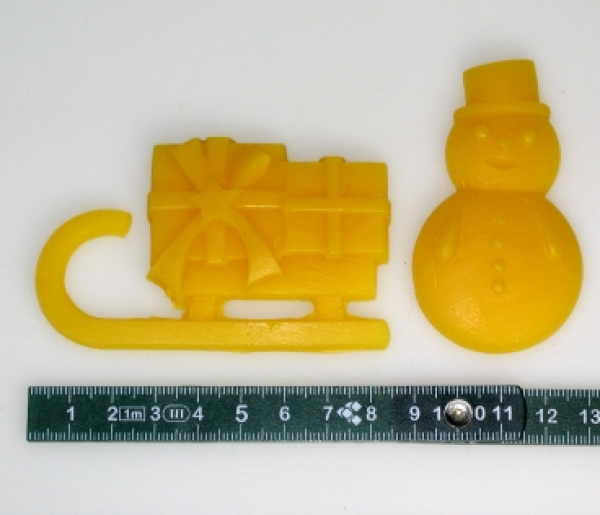 Mould for Reliefs: snowman and sledge (F-WAN-4)